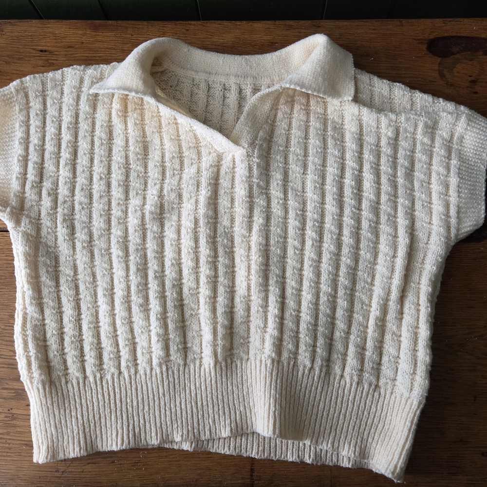 Cropped Knit Sweater
